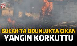 Bucak'ta Odunlukta Çıkan Yangın Korkuttu
