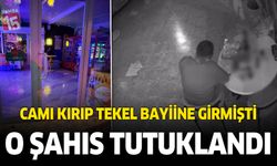 Camı kırıp girdiği markette çilingir sofrasını kuran şüpheli tutuklandı