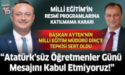 CHP Burdur İl Başkanı Barış Ayten'den İl Milli Eğitim Müdürü Dinç’e Sert Tepki