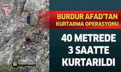 Burdur'da AFAD mahsur kalan keçiler için seferber oldu