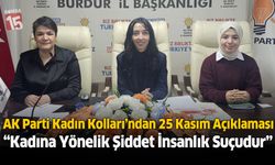AK Parti Kadın Kolları’ndan 25 Kasım Açıklaması: “Kadına Yönelik Şiddet İnsanlık Suçudur”