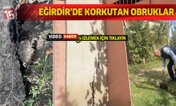 Eğirdir'de obruklar oluştu, bazı evlerin duvarları çatladı