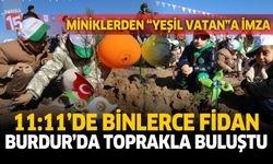 Burdur’da Binlerce Fidan Toprakla Buluştu