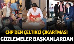 Başkanlardan Çeltikçi çıkarması. Gözlemenin başına başkanlar geçti.