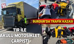 Burdur Bucak'ta Tır ile Akülü Motosiklet Çarpıştı: 1 Yaralı