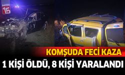 Afyonkarahisar’da trafik kazası: 1 ölü, 8 yaralı