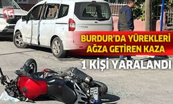 Burdur’da Motosiklet ile Otomobil Çarpıştı: 1 Yaralı
