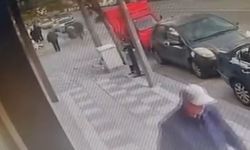 Motosiklet sürücüsünün ağır yaralandığı kaza güvenlik kamerasında