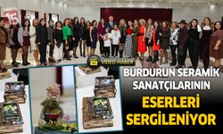 Burdur'da seramik kursiyerlerin eserleri görücüye çıktı