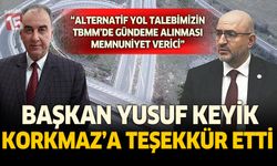 Başkan Yusuf Keyik’ten Milletvekili Korkmaz’a Teşekkür