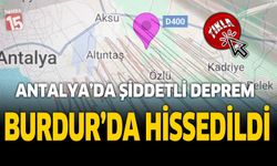 Antalya Serik Merkezli 4,9 Büyüklüğünde Deprem Burdur’da Hissedildi