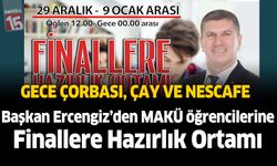 Başkan Ercengiz’den MAKÜ öğrencilerine Finallere Hazırlık Ortamı