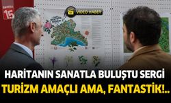 Burdur'da haritanın sanatla buluştuğu sergi