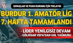 Burdur 1. Amatör Lig’de 7. hafta tamamlandı: Gölhisar Vefaspor’dan 10 Gollü Zafer