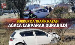 Burdur’da Trafik Kazası: Otomobil Ağaca Çarptı, 1 Yaralı