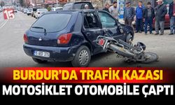 Burdur'da Korkutan Kaza: Motosiklet Sürücüsü Yaralandı