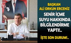 Başkan Ali Orkun Ercengiz Senir İçme Suyu projesi hakkında bilgilendirdi