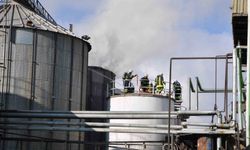 Yağ fabrikasında yangın