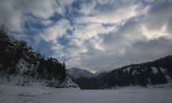 Afyonkarahisar'da kış manzarası havadan görüntülendi