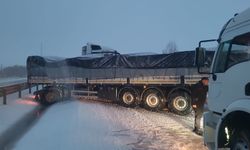 Afyonkarahisar'ın yüksek kesimlerinde kar yağışı etkili oldu