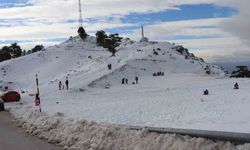 Denizli Nikfer Kayak Merkezi'nde yoğunluk erken başladı