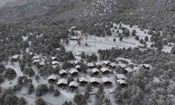 Denizli teleferikte yeni dönem kar manzarasıyla başlıyor