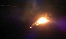 Eber Gölü'nde yangın