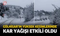 Gölhisar’ın Yüksek Kesimlerinde Kar Yağışı Etkili Oldu