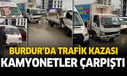Burdur Akdere Kavşağında Trafik Kazası