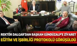 MAKÜ Rektörü Hüseyin Dalgar BTB Başkanı Ömer Faruk Gündüzalp'i ziyaret etti