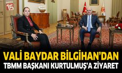 Vali Baydar Bilgihan’dan TBMM Başkanı Kurtulmuş’a Ziyaret