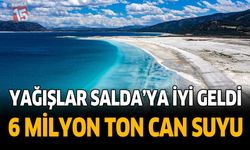 Salda Gölü'nde su seviyesi yükseldi