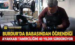 Babasından Öğrendiği Ayakkabı Tamirciliğini 40 Yıldır Sürdürüyor