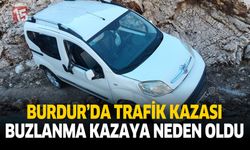 Burdur'da Buzlanma Kazaya Neden Oldu