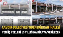 Çavdır Belediyesi’nden Dükkan İhalesi: Yeni İş Yerleri 10 Yıllığına Kiraya Verilecek