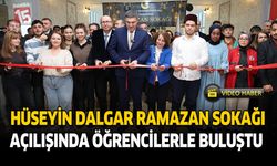 Rektör Dalgar Ramazan Sokağı Açılışında Öğrencilerle Buluştu
