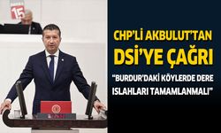 CHP’li Akbulut’tan DSİ’ye Çağrı: “Burdur’daki Köylerde Dere Islahları Tamamlanmalı”