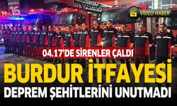 6 Şubat Depremlerinde Birçok İnsana Umut Olan Burdur İtfaiyesi Deprem Şehitlerini Unutmadı