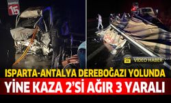 Dereboğazı Yolunda Gece Yarısı Kaza: 3 Yaralı
