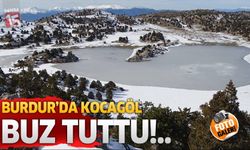 Burdur Gölhisar Kocayaylagöl'ü Buz Tuttu