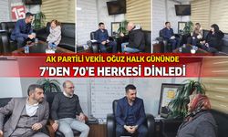 AK Partili Vekil Oğuz Halk Gününde 7’den 70’e Herkesi Dinledi