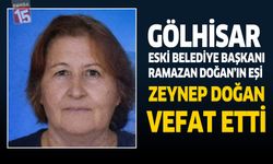 Gölhisar Eski Belediye Başkanı Ramazan Doğan’ın Eşi Zeynep Doğan Hayatını Kaybetti