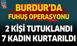 Burdur Gölhisar’da Fuhuş Operasyonu: 7 Kadın Kurtarıldı, 2 Tutuklama