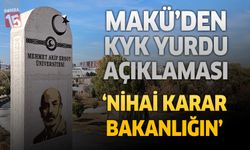 MAKÜ’den KYK Yurdu Açıklaması: Yer Seçimi Bakanlığın Yetkisinde
