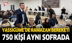 Yassıgüme’de Ramazan Bereketi: 750 Kişi Aynı Sofrada Buluştu