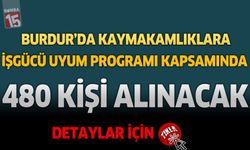 Burdur’da Kaymakamlıklara İşgücü Uyum Programı Kapsamında 480 Kişi Alınacak
