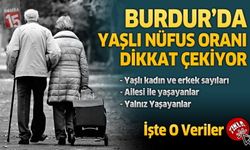 Burdur’da Yaşlı Nüfus Oranı Dikkat Çekiyor