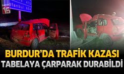 Burdur-Antalya Karayolunda Trafik Kazası: Sürücü Araçta Sıkıştı