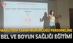 MAKÜ’den Burdur İl Tarım ve Orman Müdürlüğü Personeline Bel ve Boyun Sağlığı Eğitimi