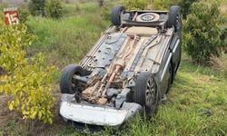 Kontrolden Çıkan Araç Takla Attı, Bahçeye Savruldu